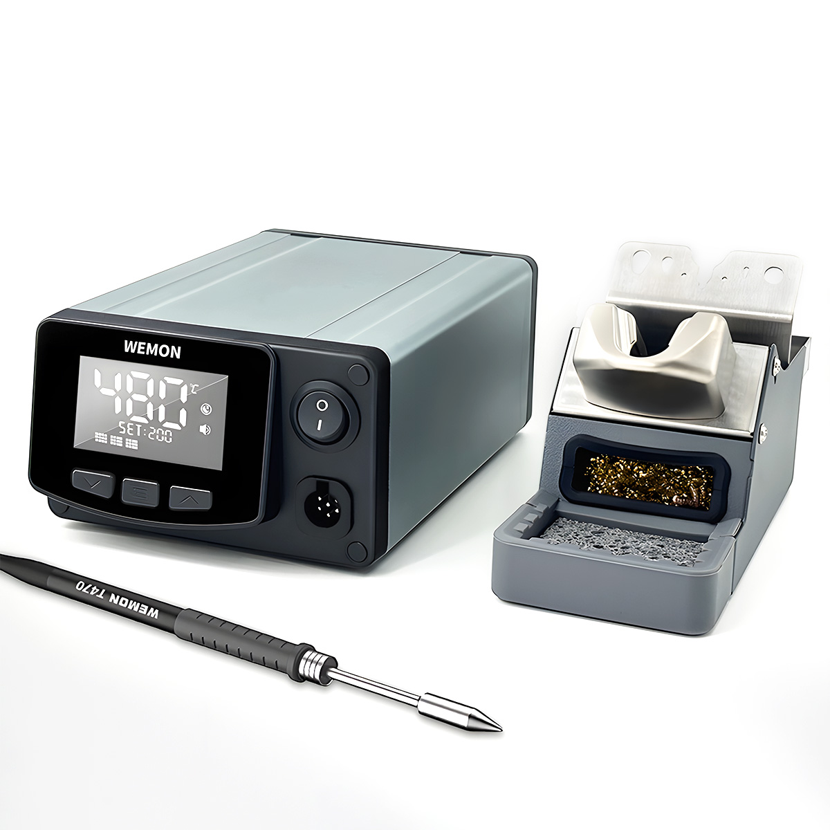 400W smart soldering station with C470 tips