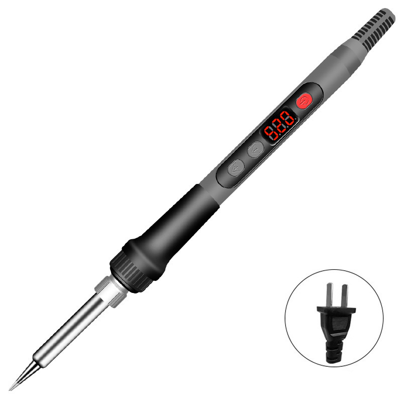 Digital soldering iron with adjustable temperature