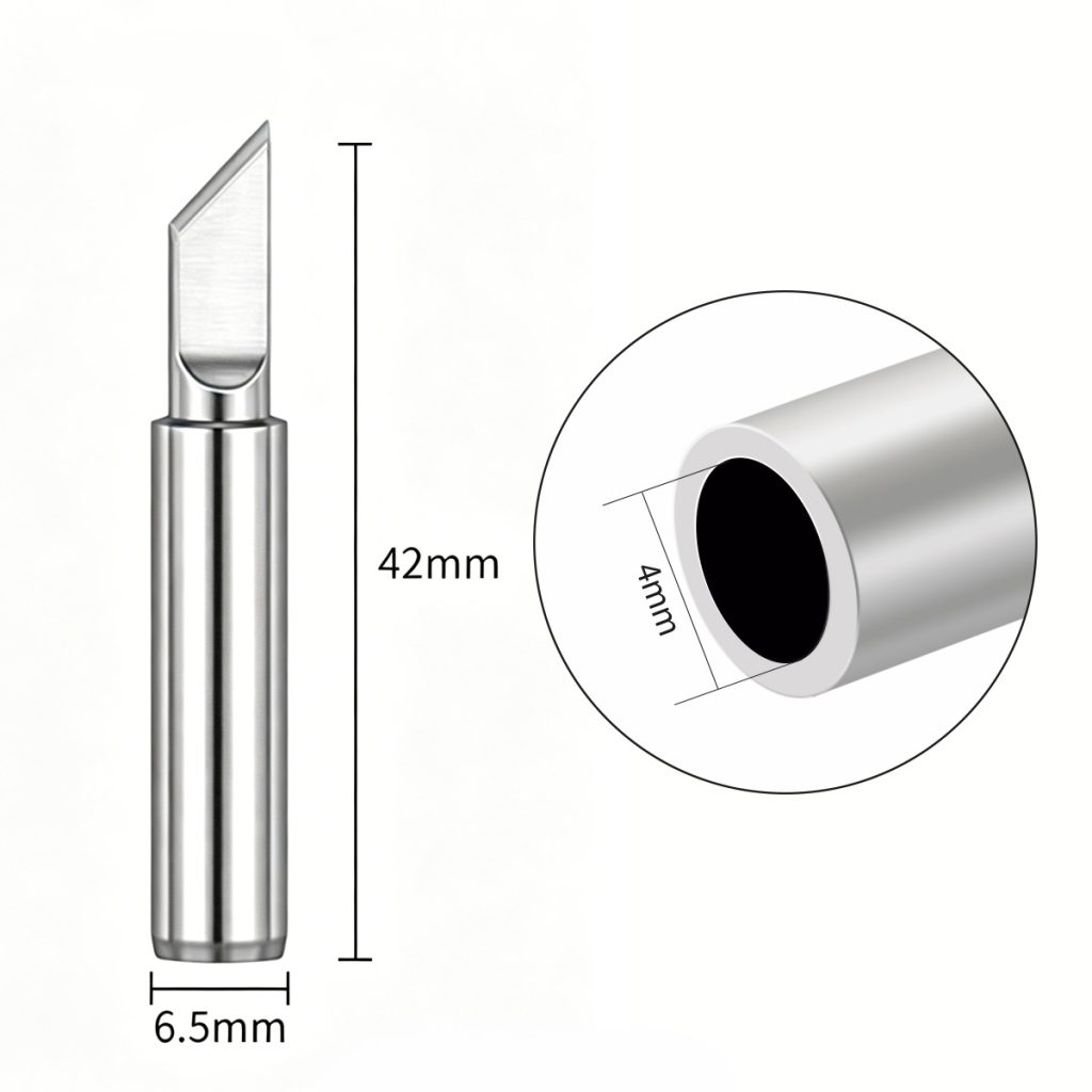 Soldering tip detail, pure copper core
