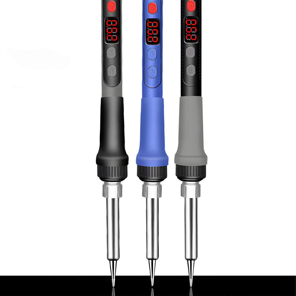 Digital soldering iron with adjustable temperature