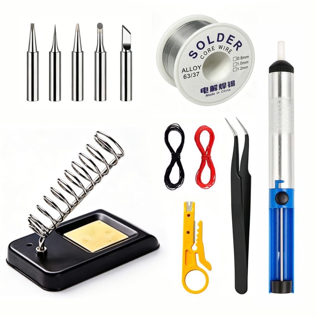 Soldering iron accessory kit detail