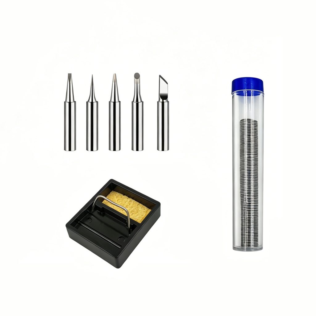 Soldering iron accessory kit detail