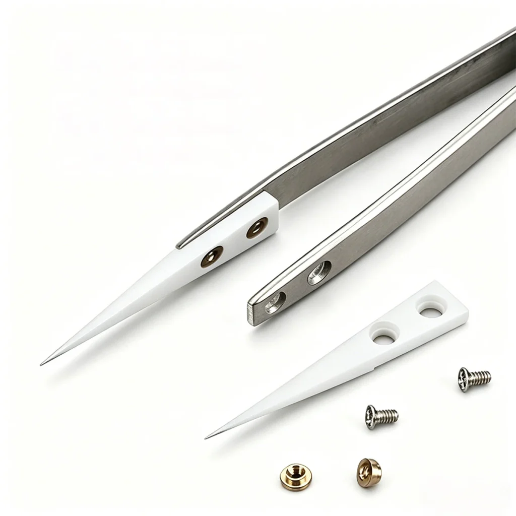 ESD tweezers detail