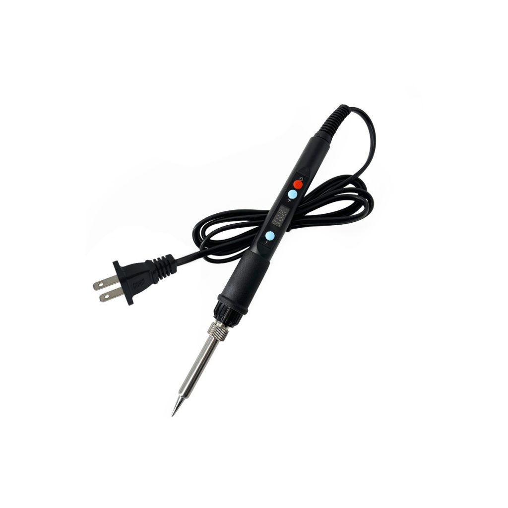 Soldering iron with digital display