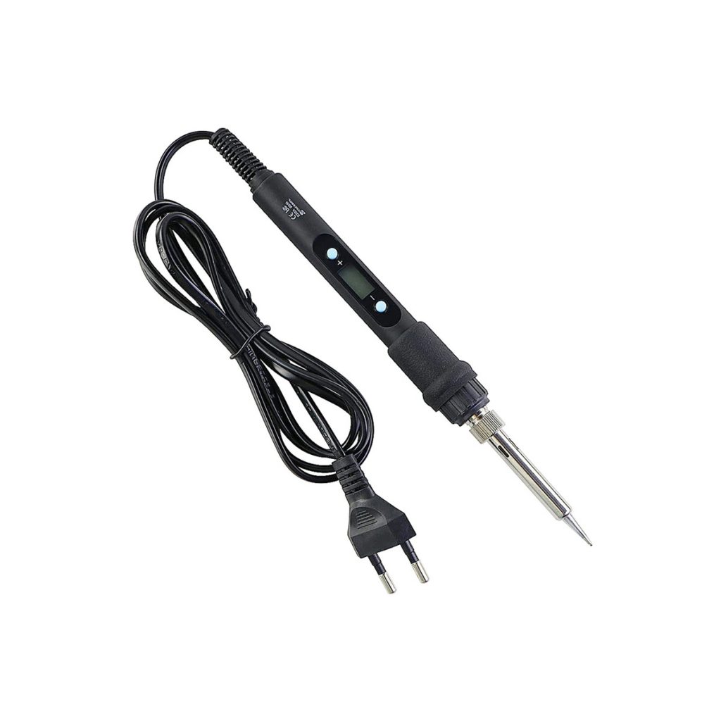 Soldering iron with digital LED display