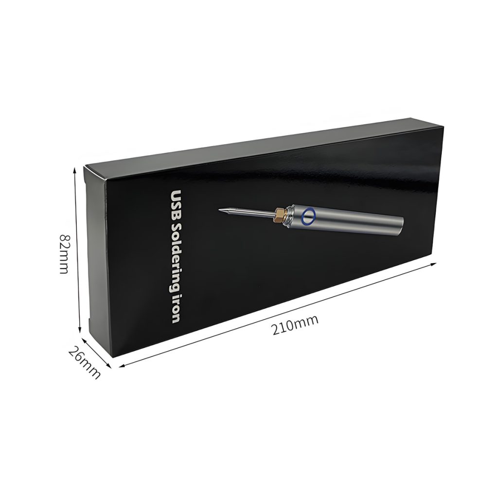USB-C soldering iron detail with tip