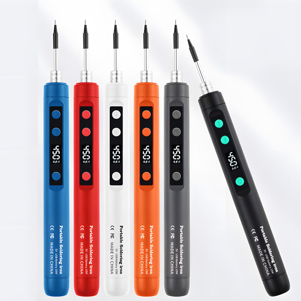USB-C soldering pen with interchangeable tips