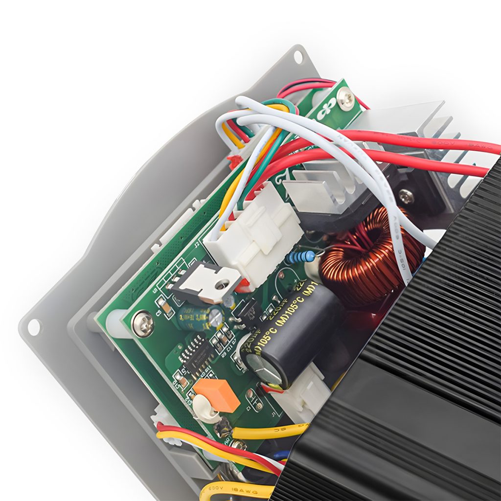 Soldering station with induction heating detail