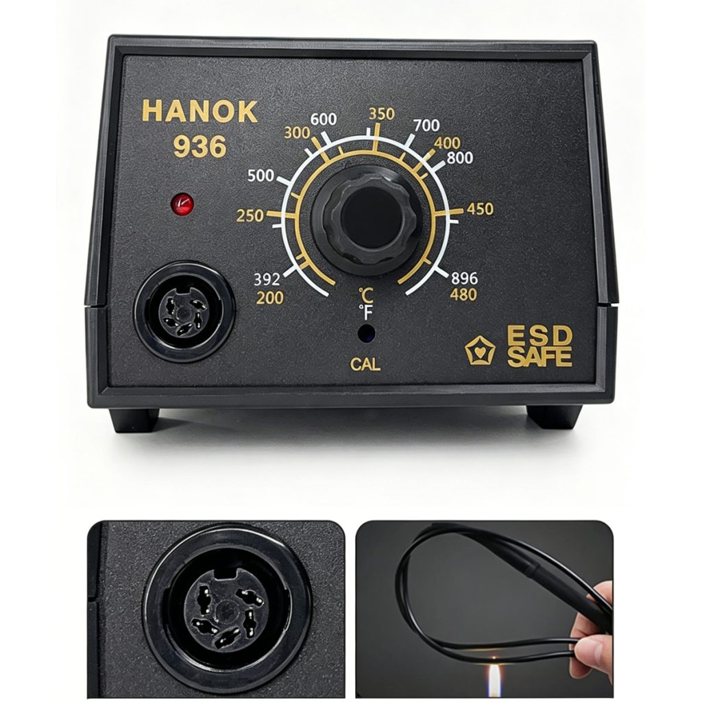 Soldering station temperature control dial