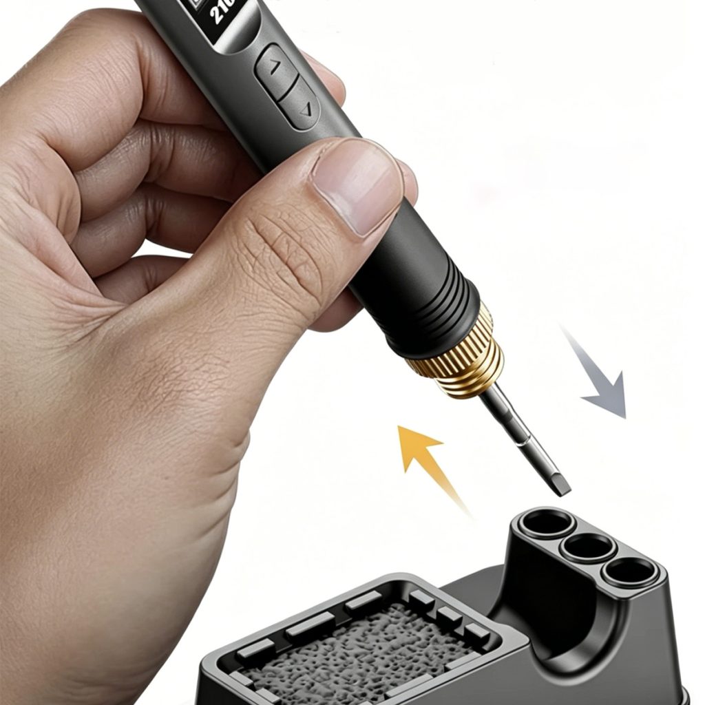 Smart C210 soldering iron detail
