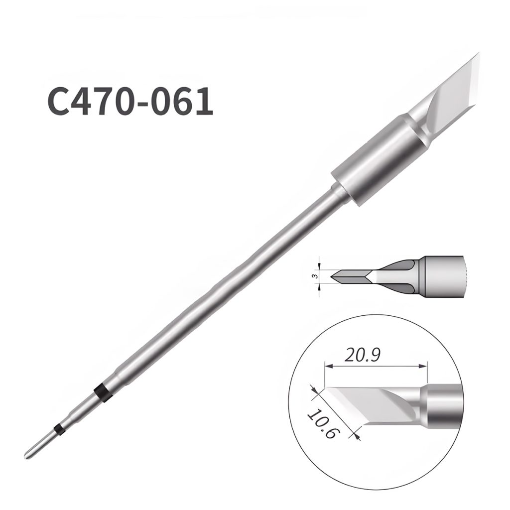C470 soldering tip detail
