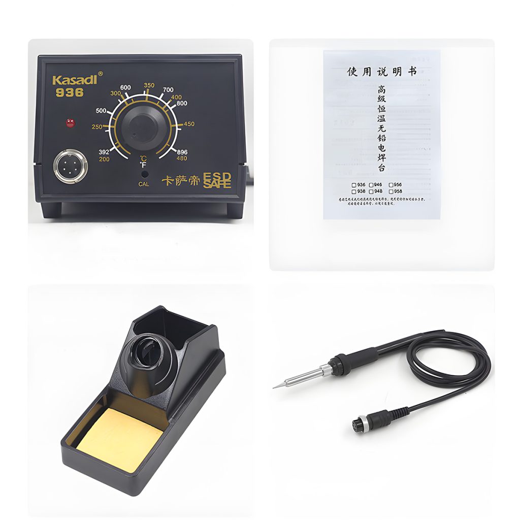 Soldering station with temperature dial