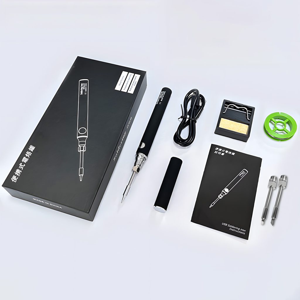 USB soldering iron with temperature control
