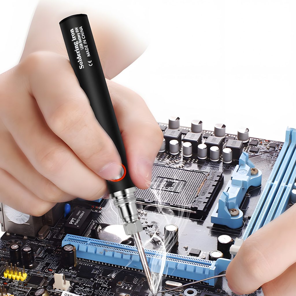 USB soldering iron tip with 510 connector